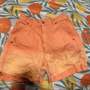 BDG High Waist Peach Ombre Shorts